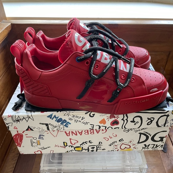 Dolce & Gabbana Portofino sneakers red size IT 43 - Picture 2 of 6